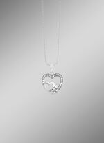 Herz-Anh&auml;nger mit Zirkonia 