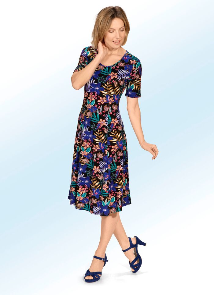 Kleid mit Inkjet-Druck 