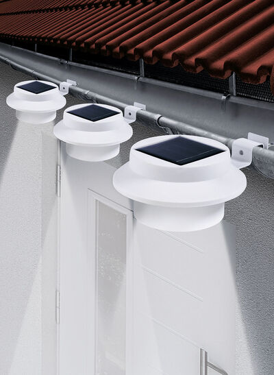 Dachrinnen-Lampe, 3er-Set 