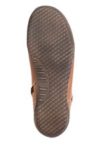 ELENA EDEN Schnür-Bootie mit gepolstertem Textil-Schaftrand COGNAC