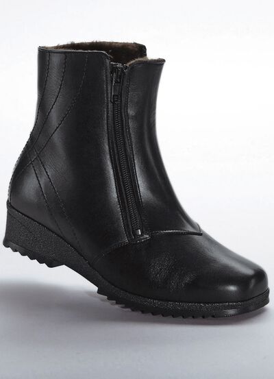 Stiefelette mit zwei seitlichen Reissverschlüssen 