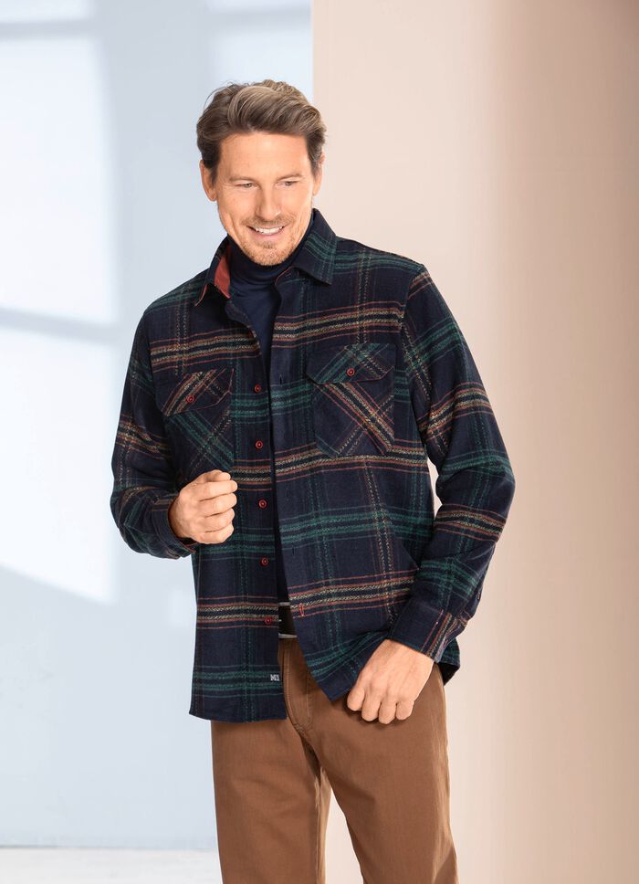 Kariertes Overshirt von &laquo;Milano Italy&raquo; 