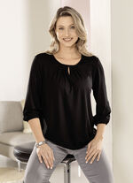 Shirt mit Schlitz in 2 Farben, 
