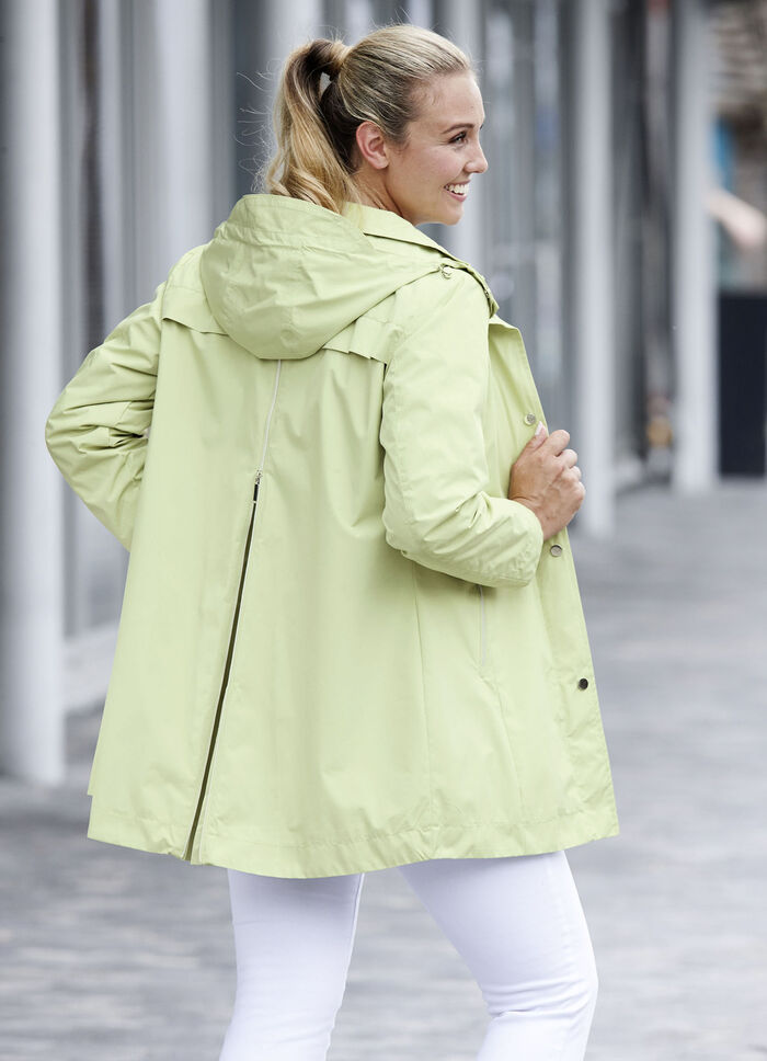 Funktions-Longjacke mit abnehmbarer Kapuze MAIGRÜN