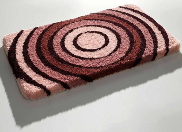 Badgarnitur von Kleine Wolke mit rutschhemmender R&uuml;ckseite ALTROSA