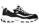 SKECHERS, sportliche Damen-Sneaker, mit herausnehmbarem Fussbett SCHWARZ-WEISS