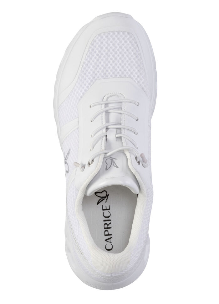 Caprice, sportliche Damen-Sneaker, Weite G, mit herausnehmbarem Fussbett WEISS