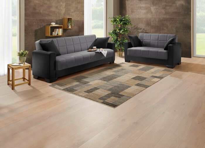 Moderne Polsterm&ouml;bel mit Zierkissen 