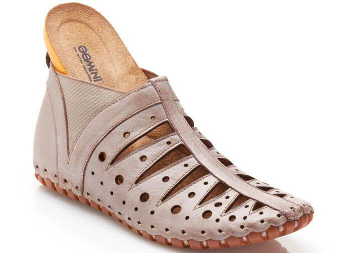 Gemini Bootie mit rotem Herzchen-Einsatz KIESEL