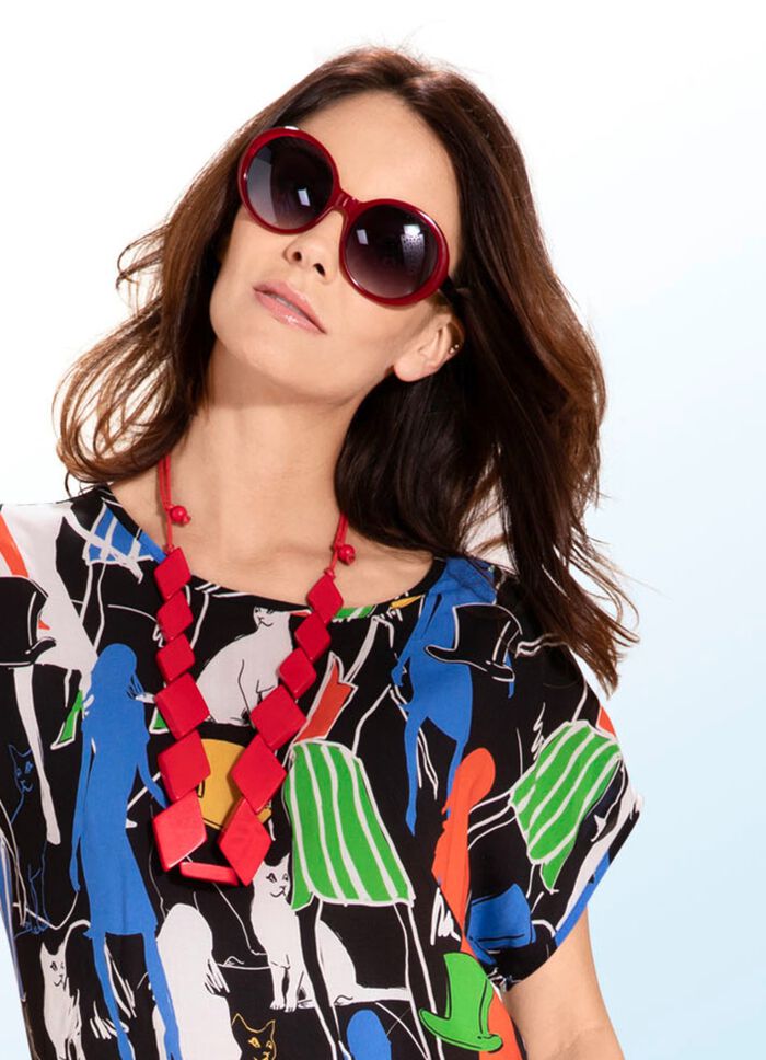 Interessante Halskette aus Holz 