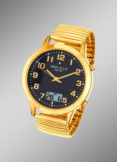 Funk-Damenuhr mit Diamant von Mike Ellis New York 