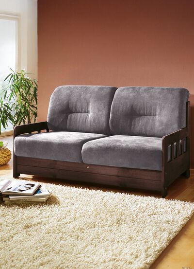 Verwandlungssofa aus massiver Kiefer 