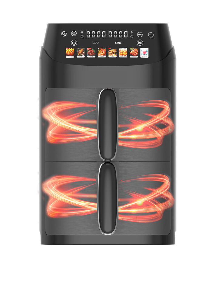 Digitale Doppelkammer-Heissluftfritteuse 