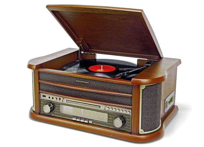 Nostalgie-Stereoanlage mit MP3-Direktaufnahmefunktion BRAUN