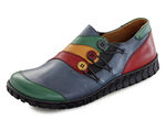 Gemini Slipper mit Zierknöpfen JEANS-BUNT