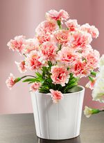 Naturgetreu Deko-Nelke aus hochwertigem Kunst- und Textilmaterial ROSA