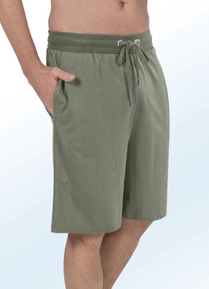 Zweierpack Pyjama- und Freizeithosen, knielang 