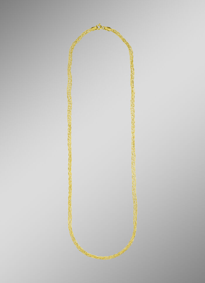Geflochtene Halskette aus Gold