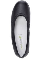 Waldläufer Ballerina mit Rundum-Gummizug SCHWARZ