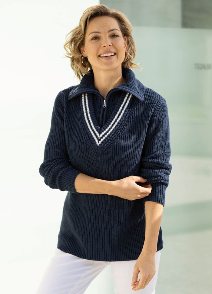 Pullover mit nachhaltig recycelter Baumwolle 