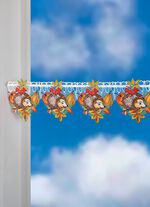 Stangendeko aus echter Plauener Spitze 