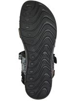 Gemini Trekking-Sandale mit bunter Floral-Pr&auml;gung SCHWARZ