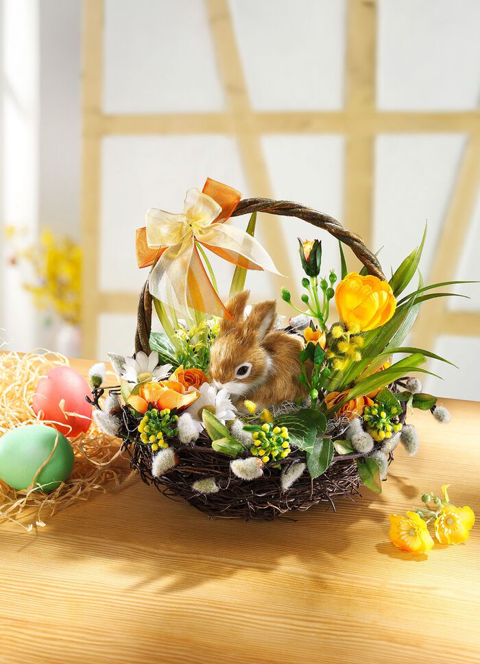 Osterk&ouml;rbchen aus Reisig 