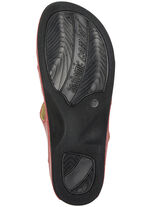 ELENA EDEN, klassische Damen-Sandalen, Weite H, mit Klettverschluss ROT