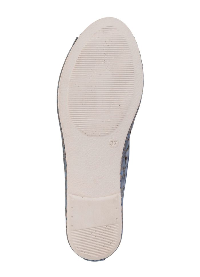 Gemini Slipper aus teilweise gepr&auml;gtem Nappaleder 