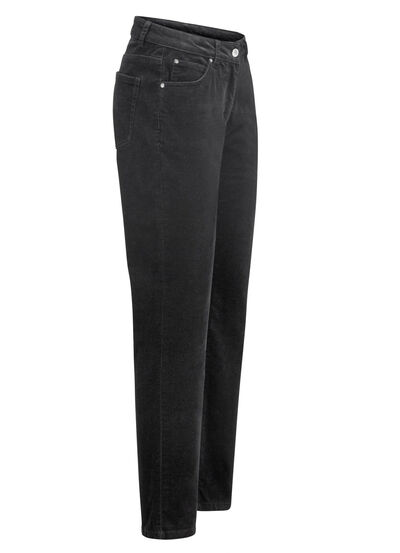 Samtweiche Hose in 5-Pocket-Form 