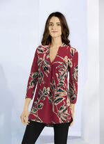 Shirt-Tunika mit hübscher Zierfalte, 