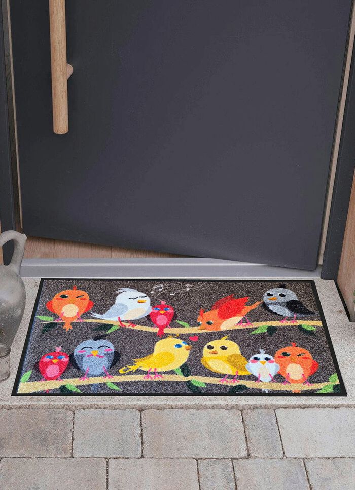 Fussmatte Vogelfamilie 