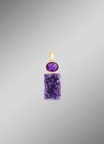 Anh&auml;nger mit echter Amethyst-Faszination 