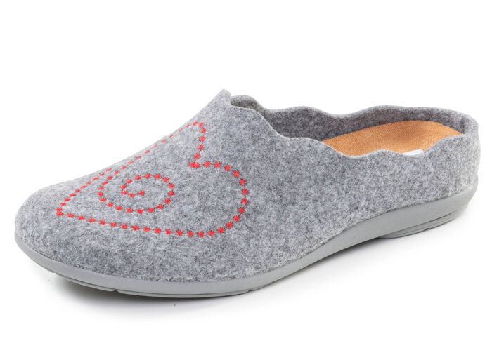 Laurina, klassische Damen-Hausschuhe, mit herausnehmbarem Fussbett 
