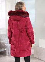 Kurzmantel mit 2-Wege-Reißverschluss KARMINROT