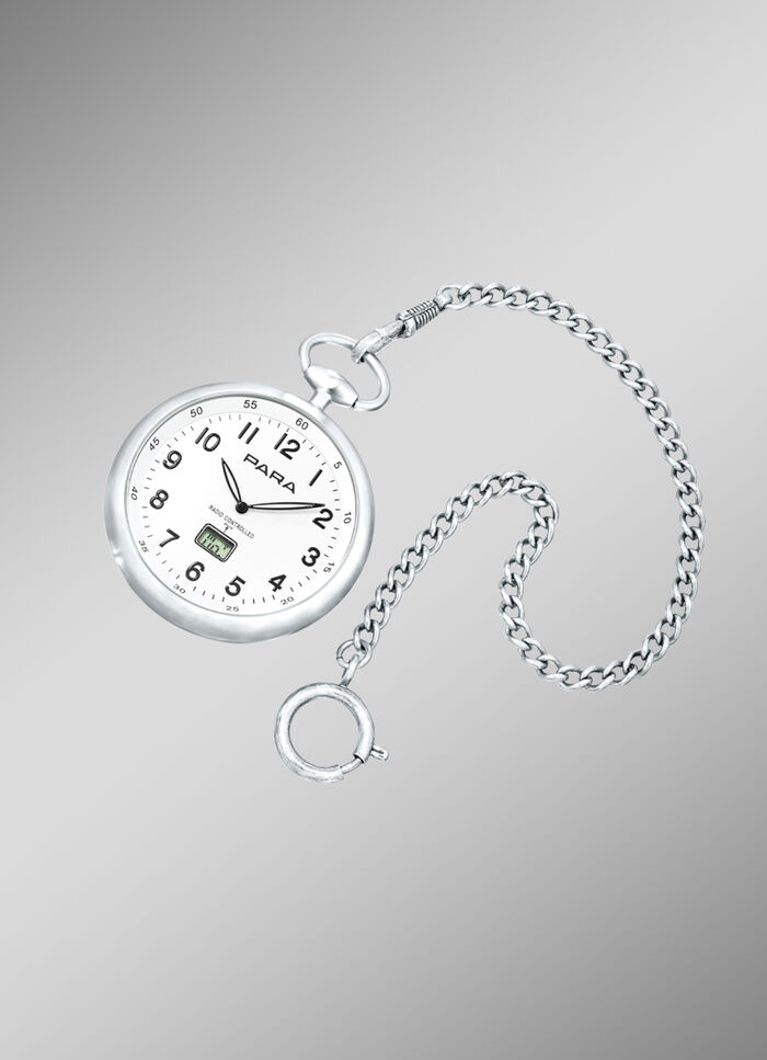 Funk-Taschenuhr der Marke Para mit Uhrenkette 