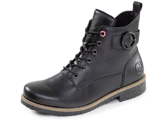 Rieker, klassische Damen-Stiefeletten, mit Reissverschluss SCHWARZ