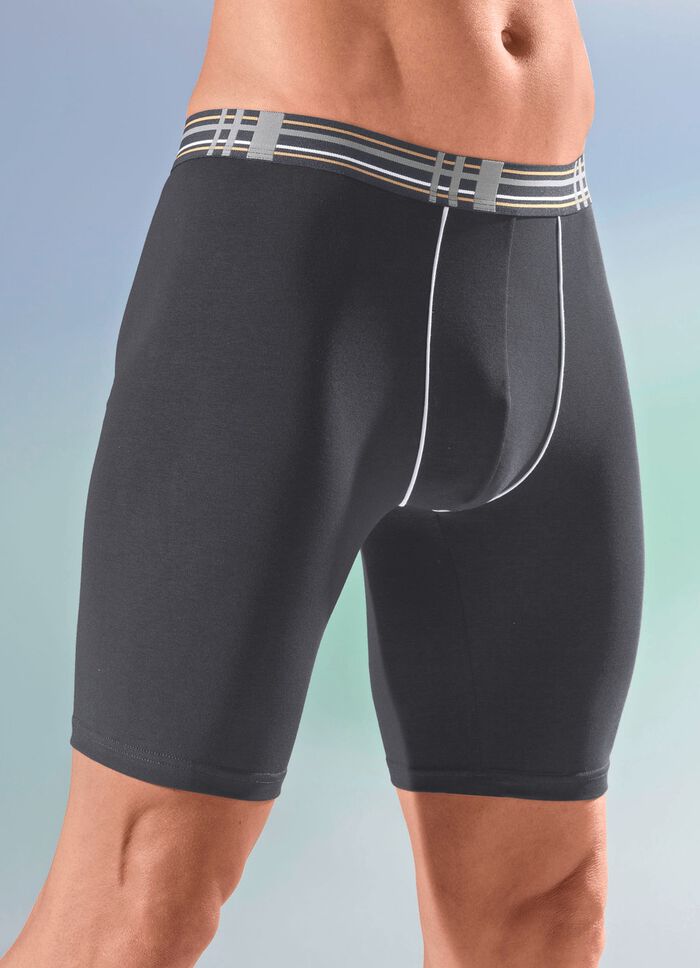 Viererpack Longpants mit Elastikbund 