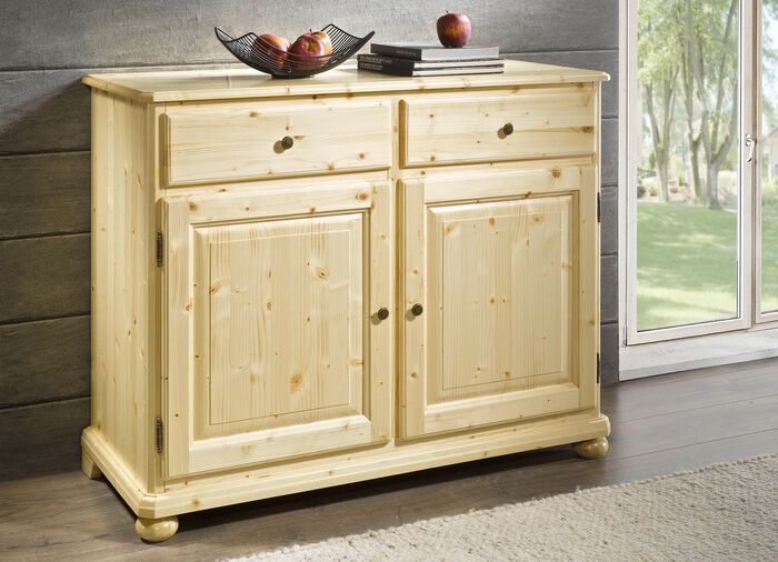 Kommodenserie aus massivem Tannenholz NATUR