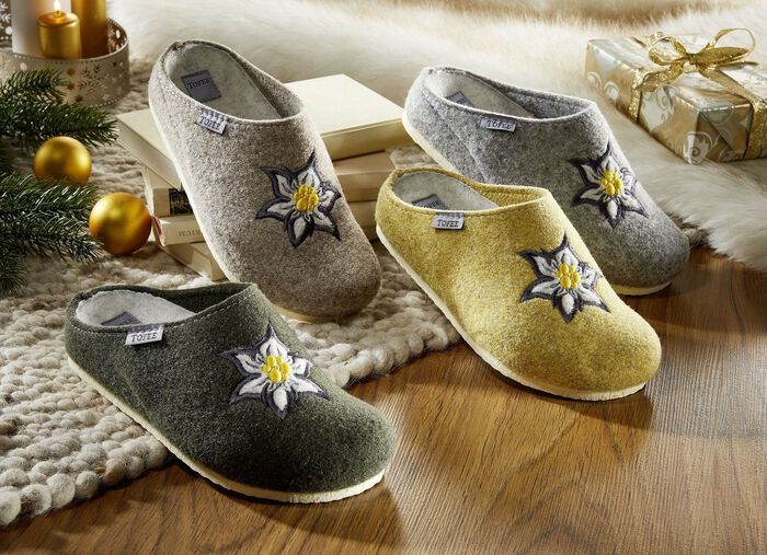 Hausschuh mit anatomisch geformten Fu&szlig;bett BEIGE