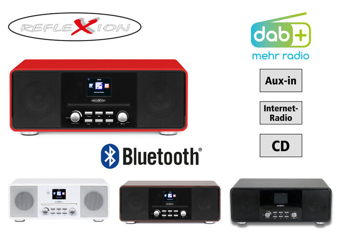 Reflexion HRA19INT Stereoanlage mit Internet-Radio ROT