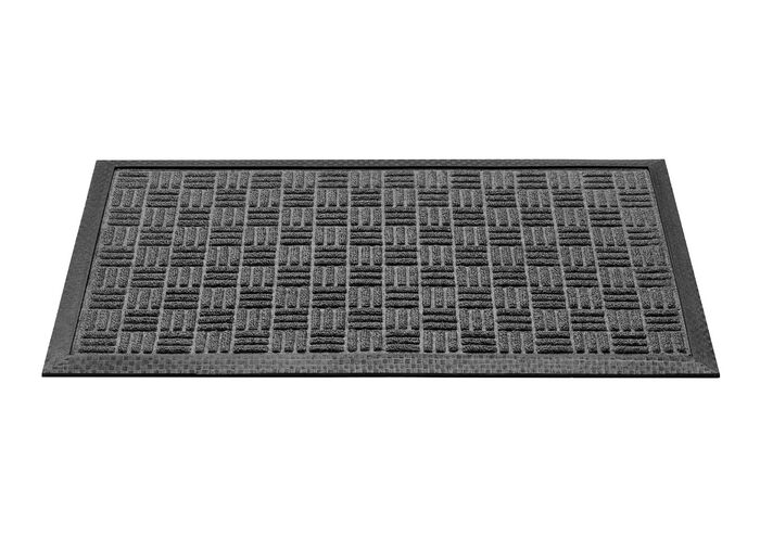 Fussmatte mit rutschhemmender Gummi-Rückseite ANTHRAZIT