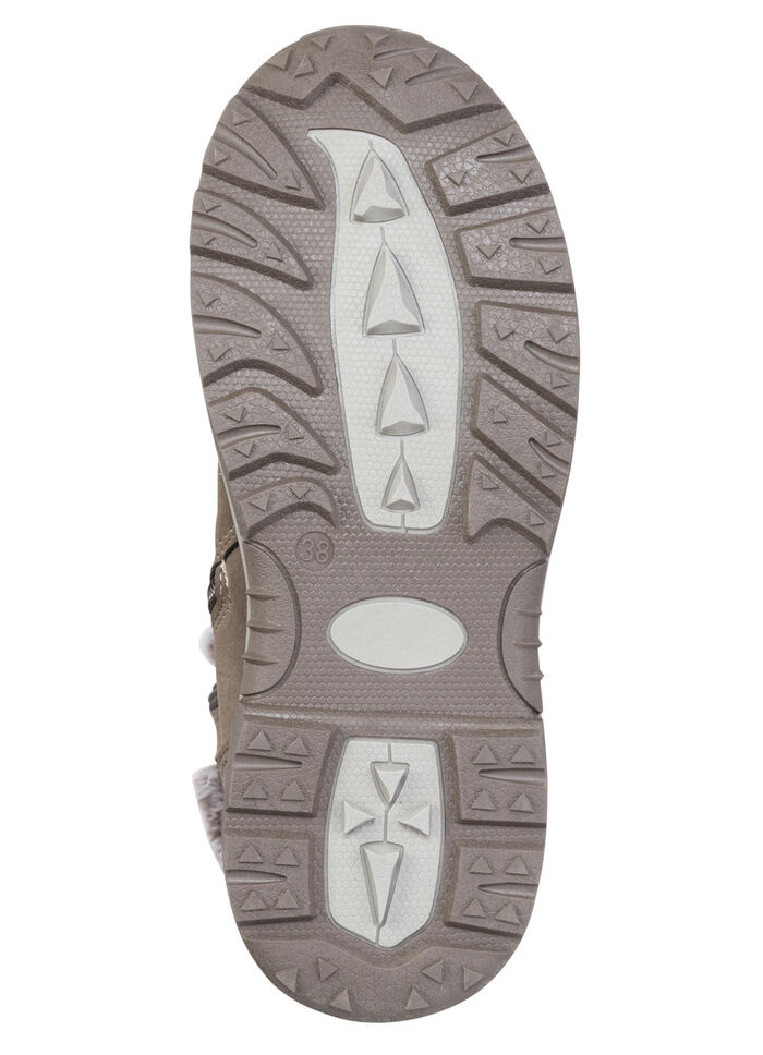 Gefütterte Damen-Stiefel, Winterschuhe, mit Reissverschluss, 