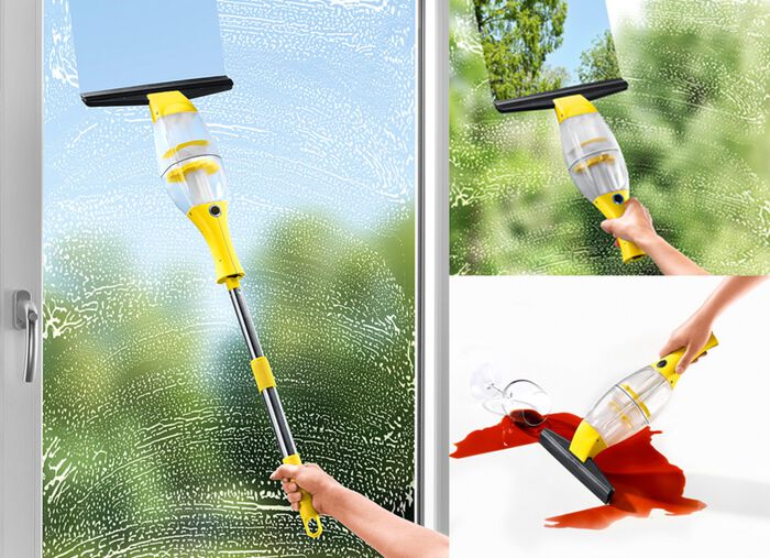Fensterreiniger-Set mit automatischer Saugfunktion 