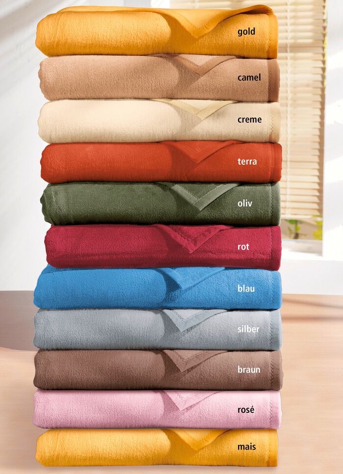 Supersofte Schlafdecke von Borbo aus reiner Baumwolle BRAUN