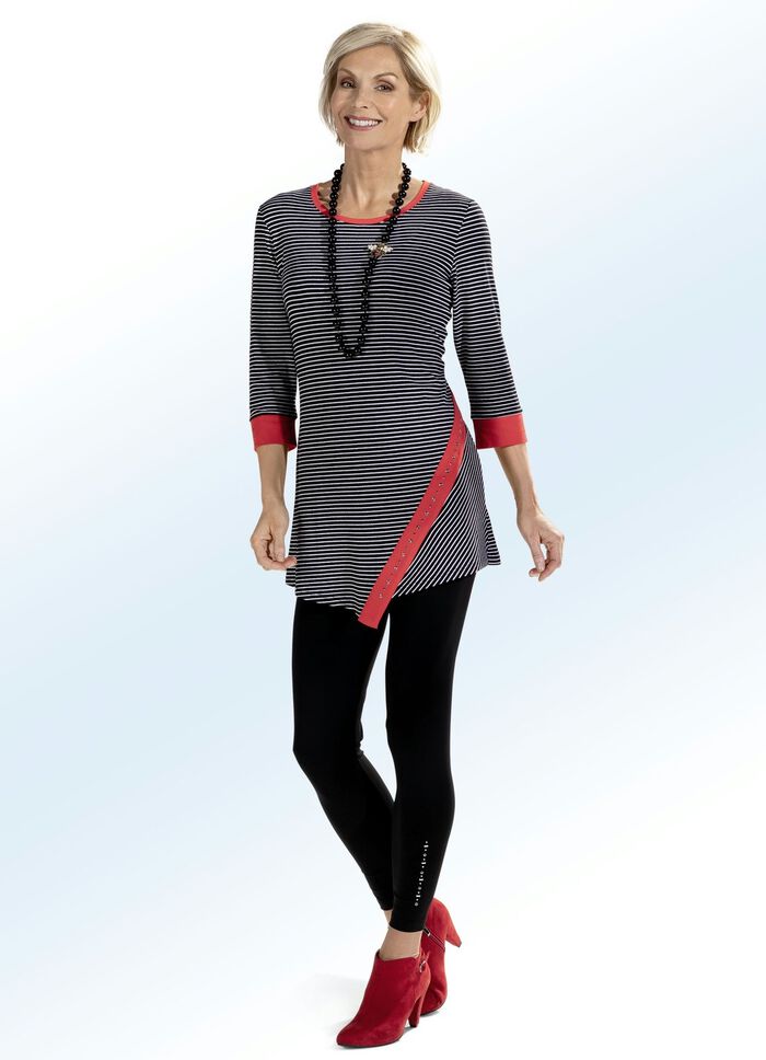 Leggings mit edel gl&auml;nzendem Ziermotiv 