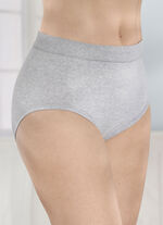 Dreierpack Slips mit bequemem Weichbund GRAU MELIERT