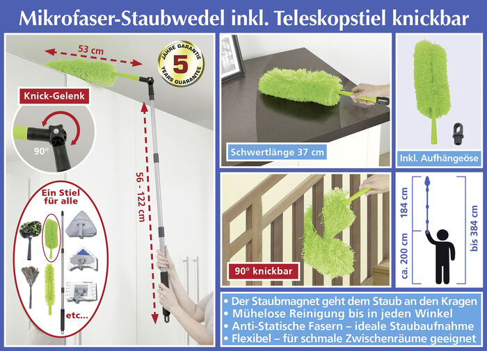 «WENKO» Teleskop-Staubwedel GRÜN