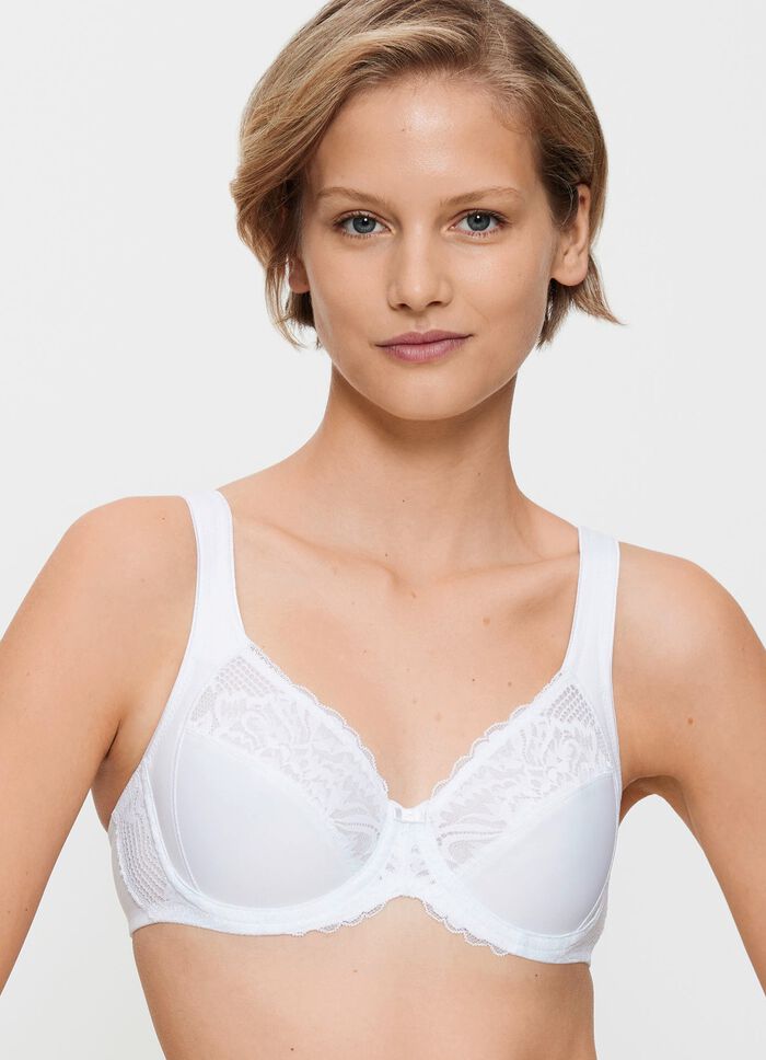 Triumph Modern Lace+Cotton B&uuml;gel-BH mit Elastikspitze 