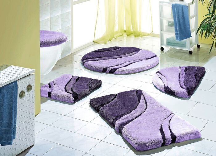 &laquo;Kleine Wolke&raquo; Badgarnitur in verschiedenen Farben LILA